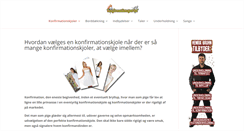Desktop Screenshot of konfirmationsportal.dk